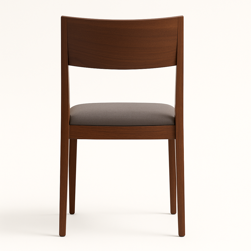 Sagwan Solid Wood Modern Dining Chair with Cushion | Handcrafted Wooden Furniture