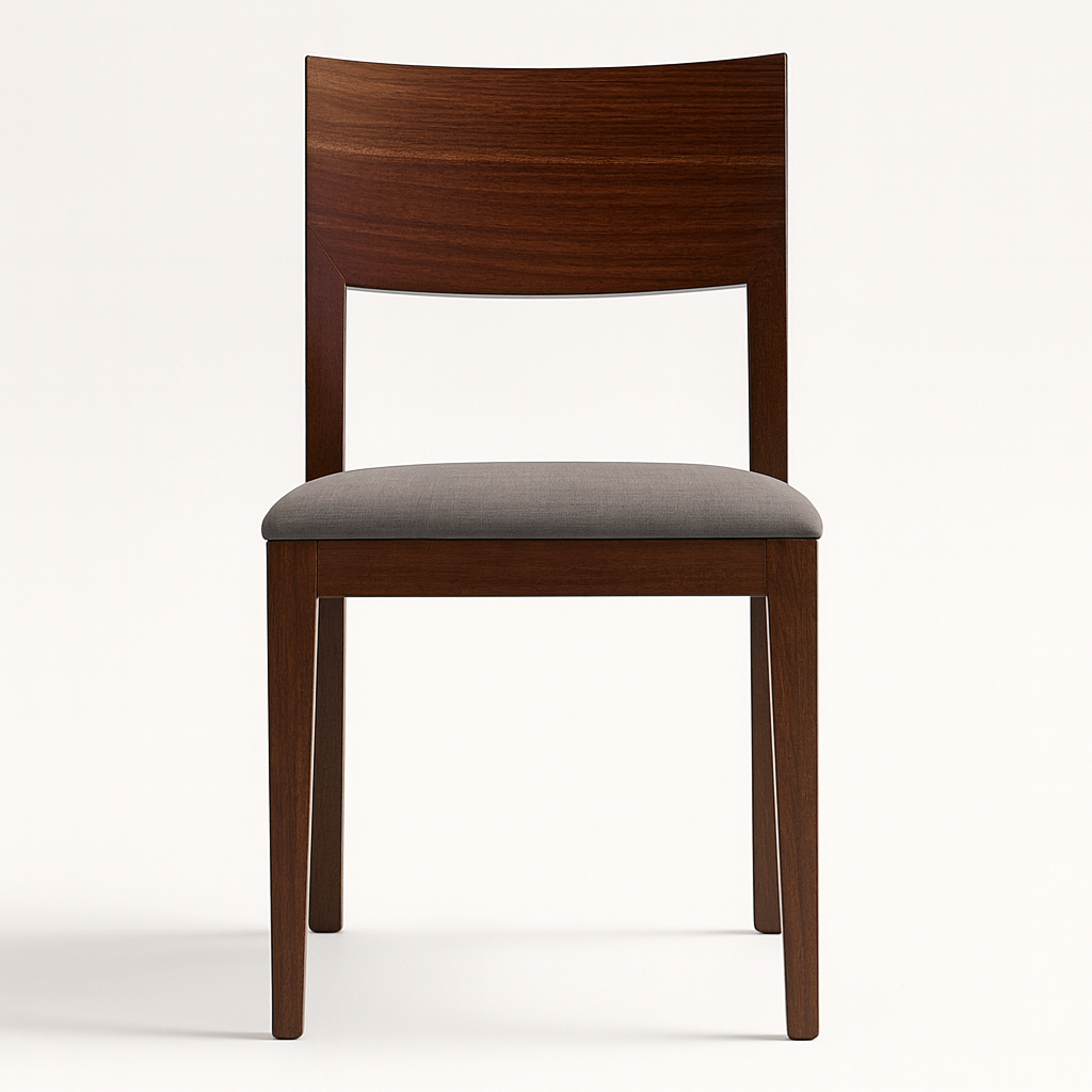 Sagwan Solid Wood Modern Dining Chair with Cushion | Handcrafted Wooden Furniture