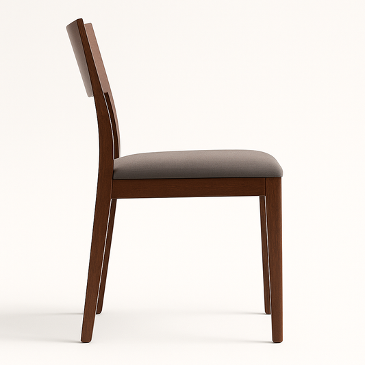 Sagwan Solid Wood Modern Dining Chair with Cushion | Handcrafted Wooden Furniture