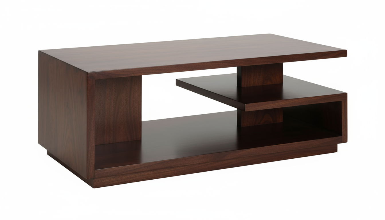 Stylish Sheesham Wood Table with Dark Walnut Finish | Handcrafted Modern Design